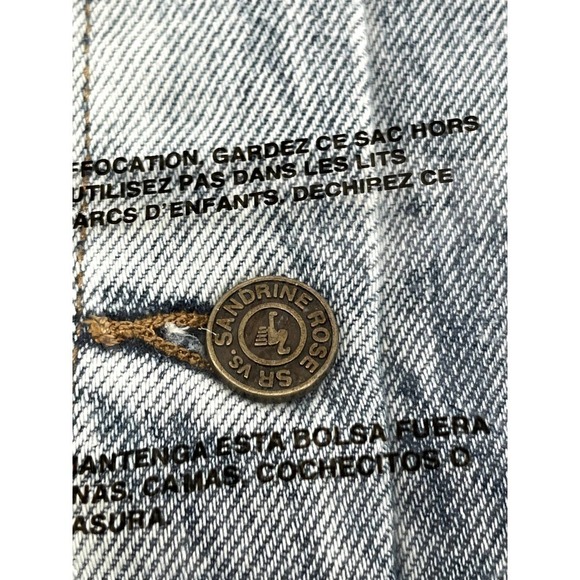 Free PEOPLE X Sandrine Rose Patchwork Jean Jacket Size M NWT - Picture 9 of 14